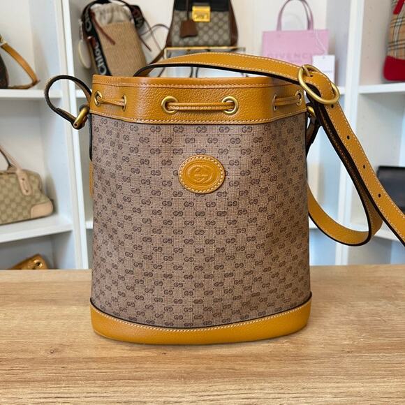 Gucci x Disney Mickey Mouse Bucket Bag Printed Mini GG - Picture 2 of 12